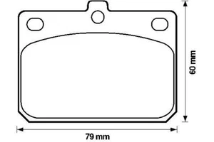 Mitsubishi Lancer-Colt-Celeste Bremsbeläge AV BENDIX 572120B - Bild 1 von 1