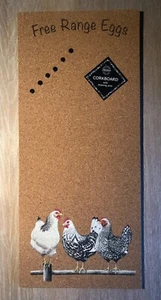 Booth Design Hen Corkboard, large: Free Range Eggs - Picture 1 of 1
