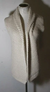 Alpaca J. JILL Tan Heavy Alpaca Sleeveless Sweater Vest Size S Petite - Picture 1 of 7