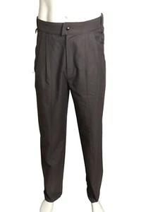 CLAUDE MONTANA- 1980s Grey Cotton Trousers, Waist 30 - Picture 1 of 5