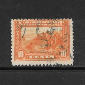 UNITED STATES SCOTT 400A USED FINE - 1913 10c ORANGE PAN-PACIFIC EXPO ISSUE (B) - Picture 1 of 2