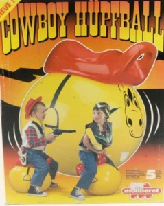 Cowboy Kinder Hüpfball | Western Spring Pferd mit Sattel 132cm Monneret 1997 NEU - Bild 1 von 8