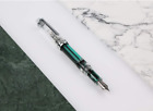 Lanxivi  268 Vacuum Filling Fountain Pen Fine Nib Clear Acrylic Collection Pen B