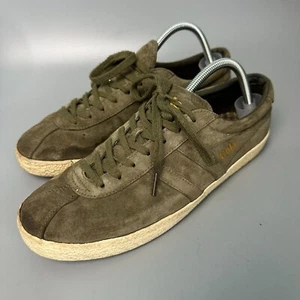 Gola Leather Suede Green Mens Size 11 Shoes Sneakers Trainers skater CMA558 - Picture 1 of 14