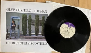 BEST OF - ELVIS COSTELLO - THE MAN - *1ST PRESS VINYL - LP Record Album FIEND52 - Picture 1 of 3