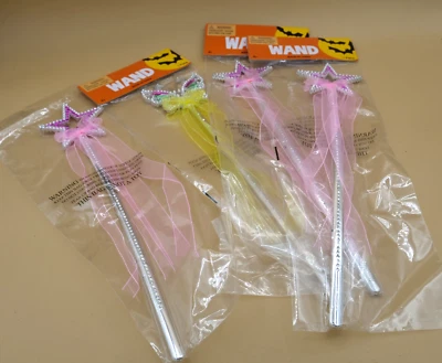 Лот из 4 волшебная палочка костюм аксессуар Хэллоуин принцесса - Изображение 1 из 3