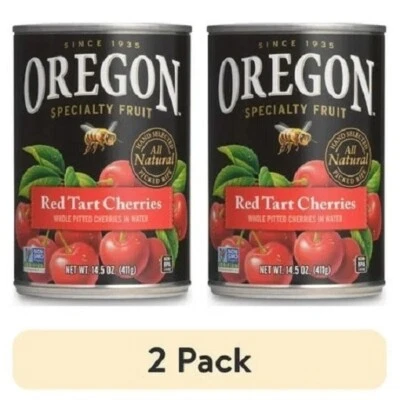 (2 pack) Oregon Fruit Red Tart Cherries in Water, 14.5 oz Can - Image 1 of 4