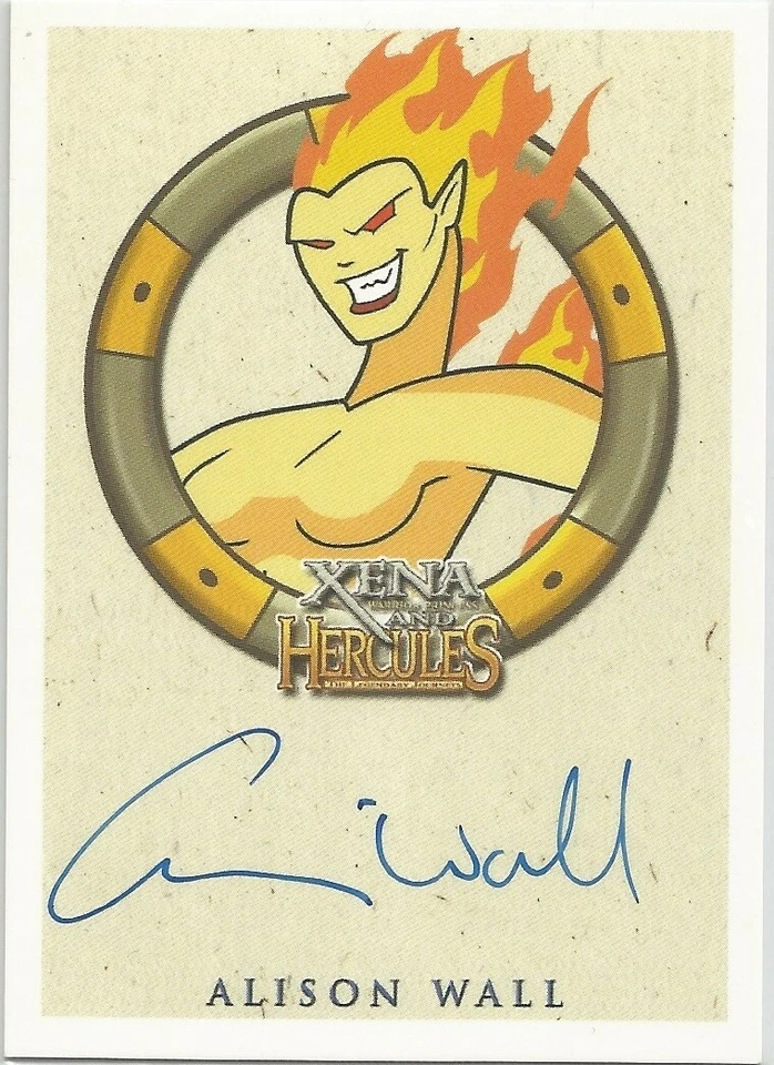 Xena & Hercules Animated Adventures: Alison Wall "Mnemosyne" Autograph Card - Image 1 of 1