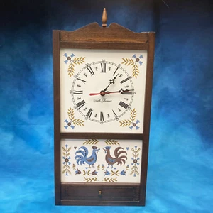 Vintage Seth Thomas Lancaster Farmhouse Wall Clock with Rooster Design - Picture 1 of 5