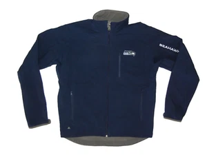 SEATTLE SEAHAWKS Blue Warm NFL FOOTBALL SOFT SHELL JACKET Team Fan Coat Men's M - Picture 1 of 9