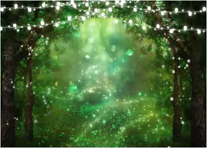 AIIKES 7X5FT Spring Enchanted Garden Backdrop Fairy Wonderland Woodland Backdrop - Picture 1 of 8