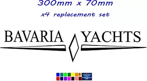 Juego de 4 calcomanías Bavaria Yachts - Imagen 1 de 3