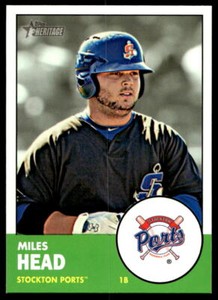 2012 Topps Heritage Minor League 70 Miles Head   Stockton Ports