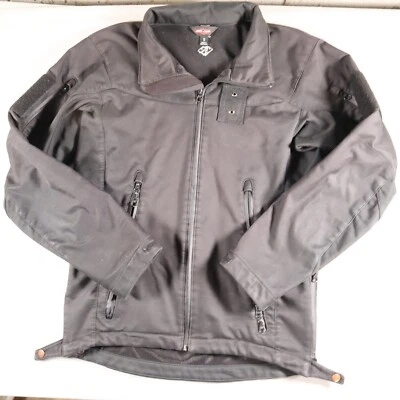NEW TRU-SPEC TACTICAL SOFTSHELL JACKET BLACK Small REGULAR Zip Front - Image 1 of 4