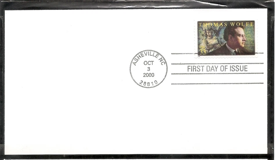 US SC # 3444 Thomas Wolfe FDC. Ready For cachet. - Image 1 of 1