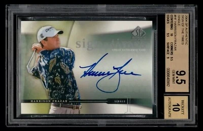 2004 SP Authentic Sign of the Times Single: Harrison Frazar Auto BGS 9.5 AUTO 10 - Image 1 of 2