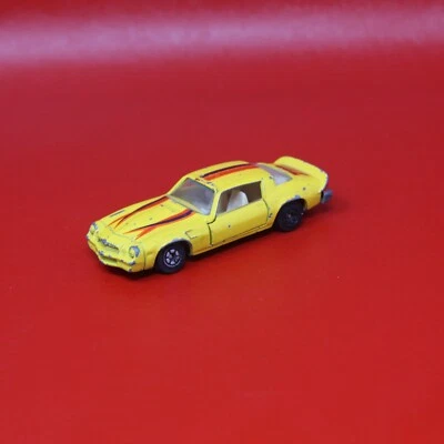 Portas de abertura vintage Yatming Camaro Z-28 amarelo 1:64 soltas de metal fundido - Imagem 1 de 4