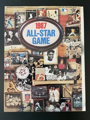 1987 MLB All-Star Game Program NL AL unscored NM-Excellent Oakland Coliseum - Image 1 of 4