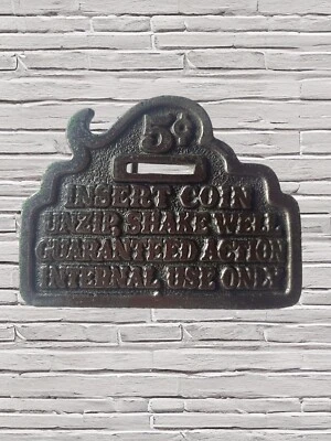 Vintage Metal 5¢ Coin Slot Belt Buckle 1979 The Great American Buckle Chicago - Image 1 of 3