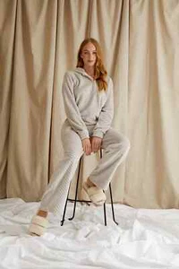 Pretty You London Cosy Chevron Lounge Suit Almond Beige UK8-10 - Bild 1 von 8