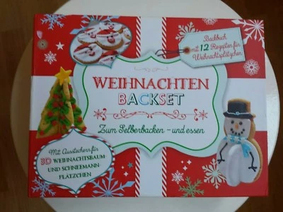 Weihnachten Backset Backbuch Mit Austechern Neu - Bild 1 von 4