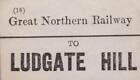 Great Northern Railway Luggage Label Ludgate Hill