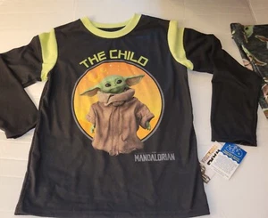 The Child Baby Yoda Pajama Set Boys 2 PC NEW PJ set The Mandalorian Long Sleeve - Picture 1 of 5