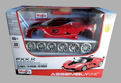 Maisto ASSEMBLY LINE FERRARI FXX K kit modelo de metal fundido 45 peças VERMELHO 1/24 - Imagem 1 de 4
