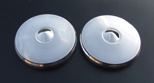 2 Top Chrome Wheel Trims 12 Inch Fits Eriba Hymer Caravan Pan - Picture 1 of 10