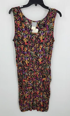 Rabbit Rabbit Rabbit Dress Womens 14 Abstract Sleeveless Scoop Neck Pockets Art - Image 1 of 4