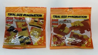 Lego Set 1993 Lego System 1602 and 1603 Trial Size Imagination Sealed - Image 1 of 4