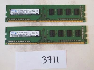 Samsung 2x2Gb=4Gb PC3-10600 1333Mhz DDR3 Desktop Memory RAM (3711) - Image 1 of 2