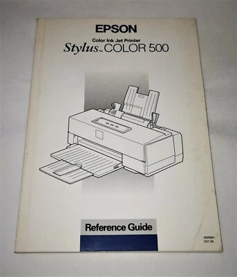 Manuel d'utilisation Epson Stylus COLOR 500 P880A - Photo 1/3