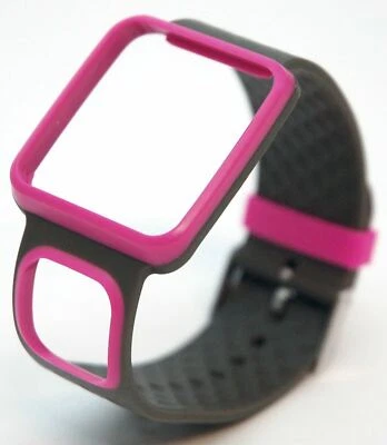 全新 TomTom Comfort Strap Slim 粉色/灰色 Runner Multi-Sport GPS 手表表带 HRM+ — 第 1/4 张图片