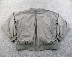 VTG Field & Stream Jacket Mens 3XLT Bomber Plaid Lined Harrington Jacket Gray - Picture 1 of 8