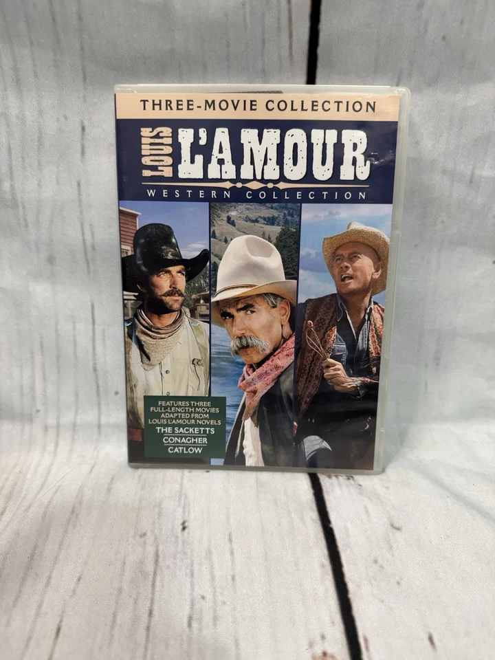 Louis L'amour - Three Movie Collection - DVD The Sacketts /Conagher /Catlow D15 - Image 1 of 4