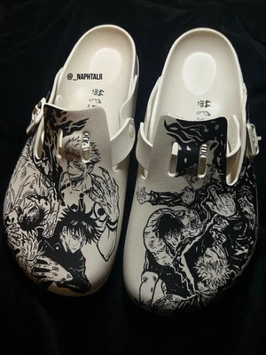 ZUECOS JUJUTSU KAISEN BIRKENSTOCKS PERSONALIZADOS (CUALQUIER TALLA) (EL ENVÍO ES DE 3-4 SEMANAS) Foto 1 de 4
