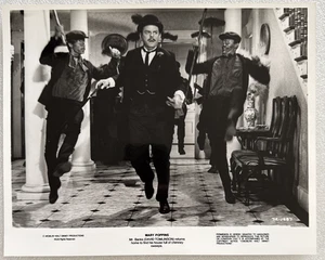 1964 MARY POPPINS - Lobby Card 10x8 - Mr. Banks Home Full of Chimney Sweeps - Picture 1 of 5