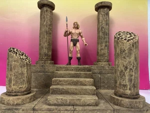 1:12 Scale Tan Stone Pillar Ruin Diorama Detolf Action Figure Photography - Picture 1 of 4