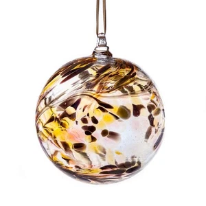 Vidrio Amistad Globo Bola Colgante Adorno Naranja Amelia Arte Regalo Único 8cm - Imagen 1 de 2