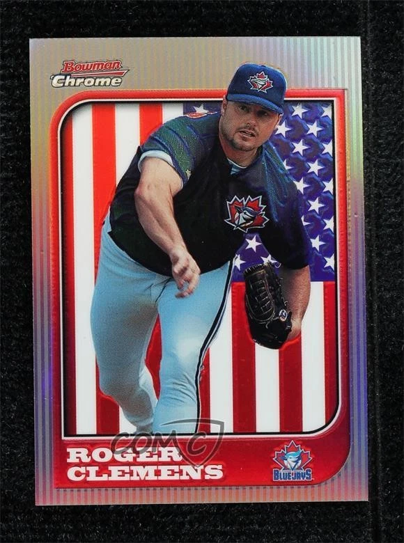 1997 Bowman Chrome International Refractor Roger Clemens #46 - Image 1 of 2