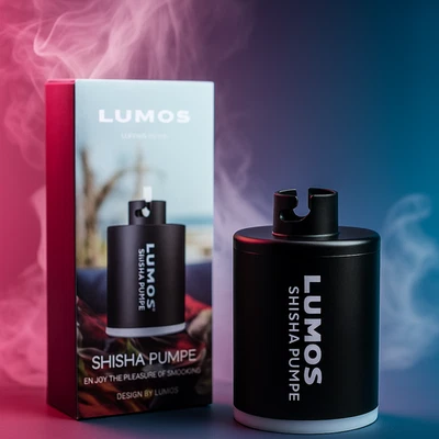Lumos Shisha Pumpe Anzündhilfe Luftgebläse Shisha Elektr. Booster, Wasserpfeife - Bild 1 von 3
