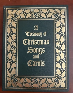 A Treasury Of Christmas Songs And Carols Easton Press Leather 1979 - Picture 1 of 21
