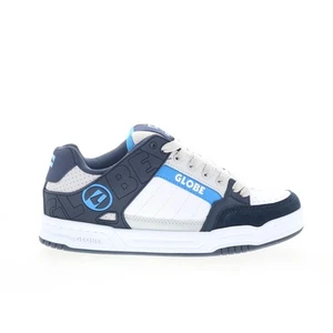 Globe Tilt GBTILT Mens Blue Leather Lace Up Skate Inspired Sneakers Shoes - Picture 1 of 8