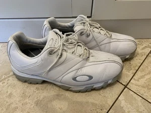 Mens Oakley Golf Shoes Size 11 White 14030-100 - Picture 1 of 9