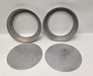 Lot of 2 No. 2725 WEAR-EVER Aluminum CAKE PANS 9"x 1.5" Removable Bottom USA - Picture 1 of 4
