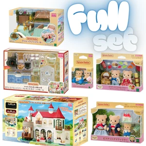 PSL Sylvanian Families Biscuit Bear Family and Red Roof House Full Set 2025 NEW - Picture 1 of 15