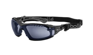 Bolle Rush Plus Safety Glasses Black with Foam Smoke Anti-Fog Lens 40259