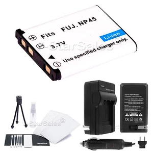 NP-45 Battery + Charger + BONUS for FujiFilm FinePix Z30 Z30WP Z31 Z33 Z33WP Z35 - Picture 1 of 4