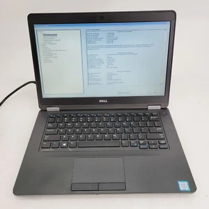 DELL latitude E5470 Core i5 6300U 2.4GHz 16GB RAM 256GB NVMe 14."- *Boot to Bios - Picture 1 of 14